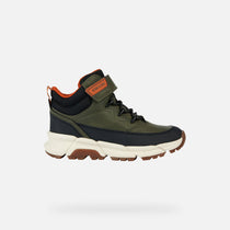 Geox ghete baieti captusite Flexyper Plus Amphibiox 28-35 Military/Orange