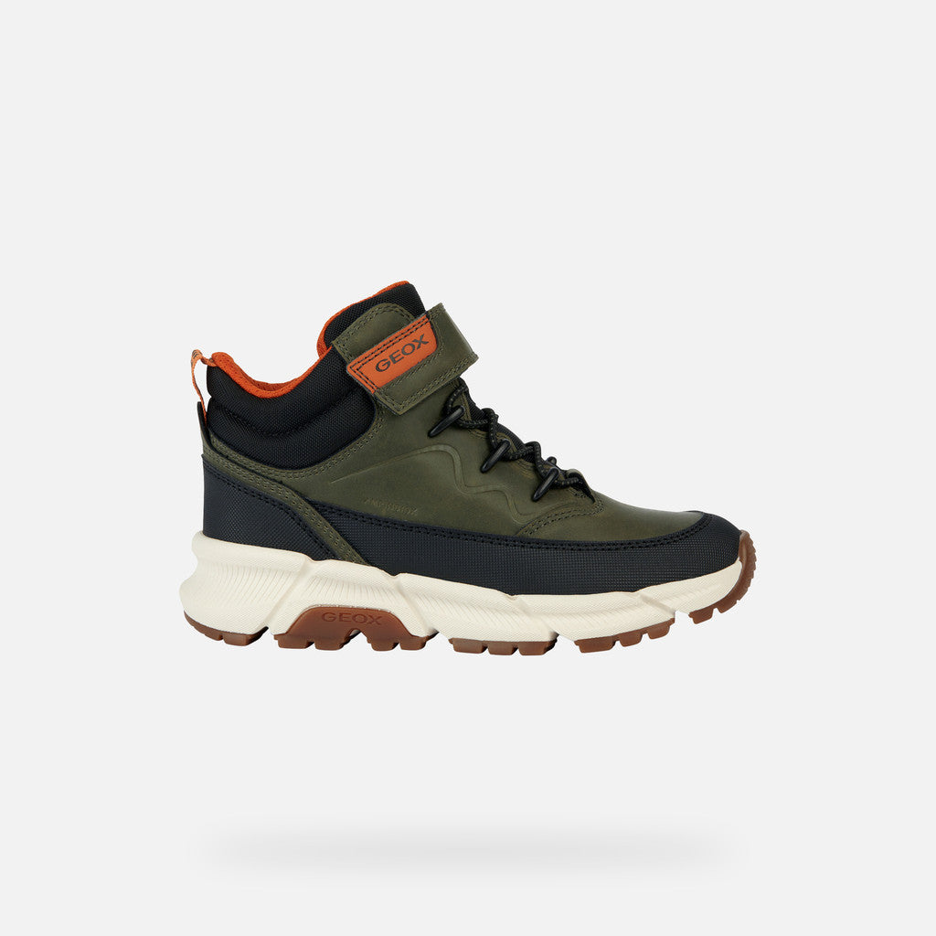 Geox bélelt fiú bakancs Flexyper Plus Amphibiox 36-37 katonai/narancs Másodlagos kép