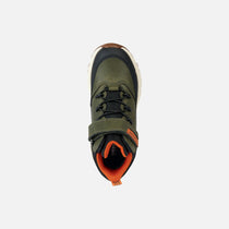 Geox ghete baieti captusite Flexyper Plus Amphibiox 28-35 Military/Orange