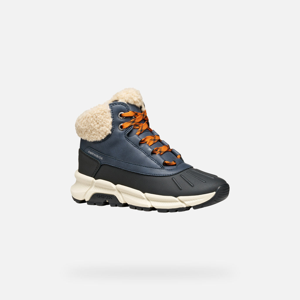 Geox ghete baieti captusite Flexyper Plus Amphibiox 36-37 Navy/Dark Orange Fő kép