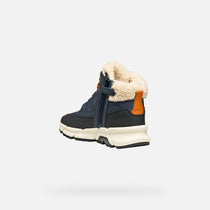 Geox ghete baieti captusite Flexyper Plus Amphibiox 36-37 Navy/Dark Orange