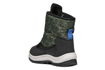 Geox ghete baieti captusite si impermeabile Amphibiox 20-23 Black/Forest