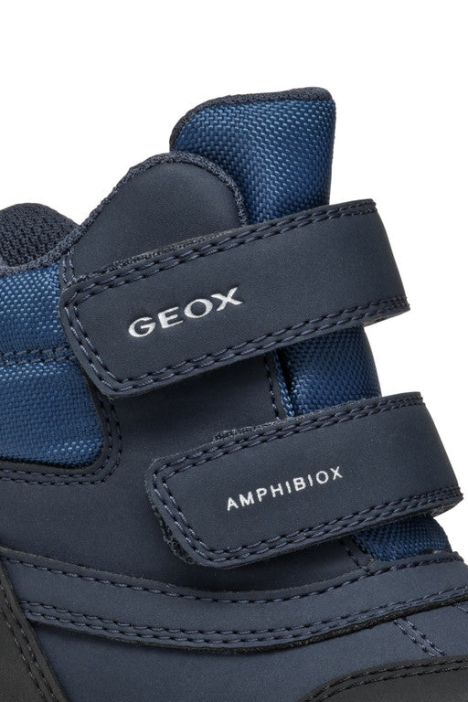 Geox ghete baieti captusite si impermeabile Amphibiox 20-23 Navy