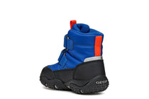 Geox ghete baieti captusite si impermeabile Amphibiox 20-23 Royal/Orange