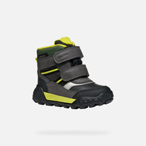 Geox ghete baieti captusite Trekkyup Amphibiox 24-27 Black/Fluo Green