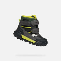 Geox ghete baieti captusite Trekkyup Amphibiox 20-23 Black/Fluo Green