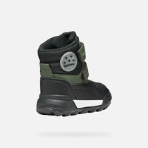 Geox ghete baieti captusite Trekkyup Amphibiox 20-23 Dark Green/Black