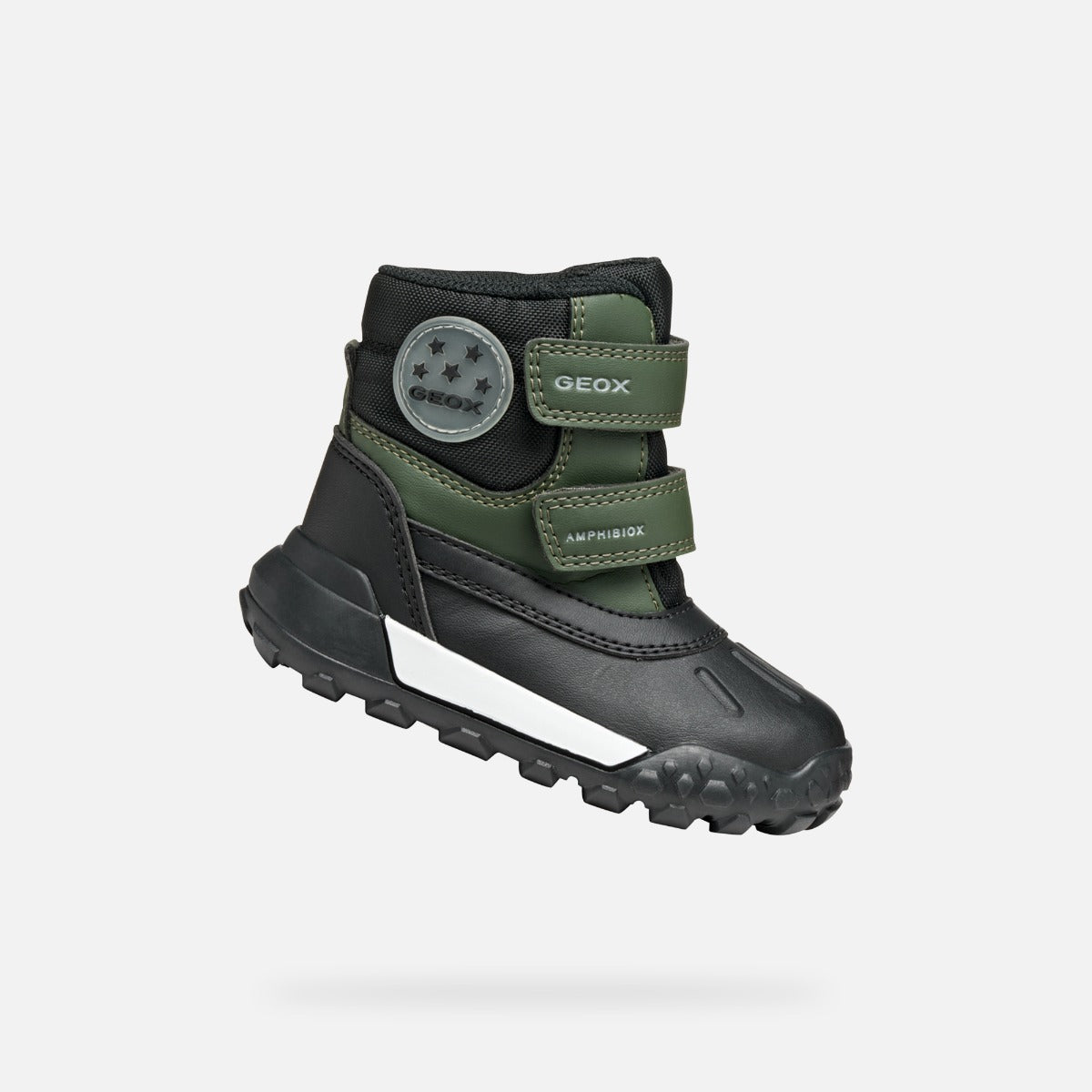 Geox ghete baieti captusite Trekkyup Amphibiox 24-27 Dark Green/Black