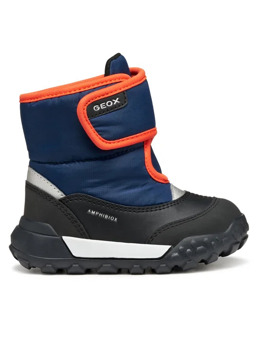 Geox bélelt fiú Trekkyup Amphibiox bakancs 24-27 Navy/Orange Másodlagos kép