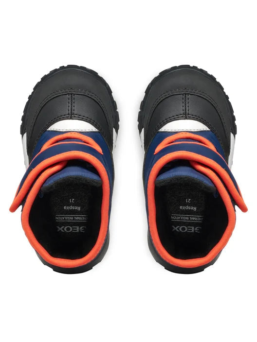 Geox ghete baieti captusite Trekkyup Amphibiox 20-23 Navy/Orange