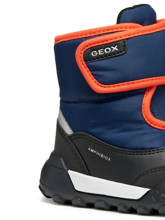 Geox ghete baieti captusite Trekkyup Amphibiox 24-27 Navy/Orange