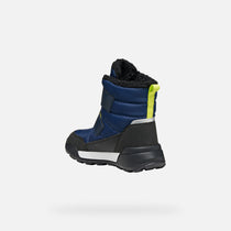 Geox ghete baieti captusite Trekkyup Amphibiox 36-37 Navy/Lime