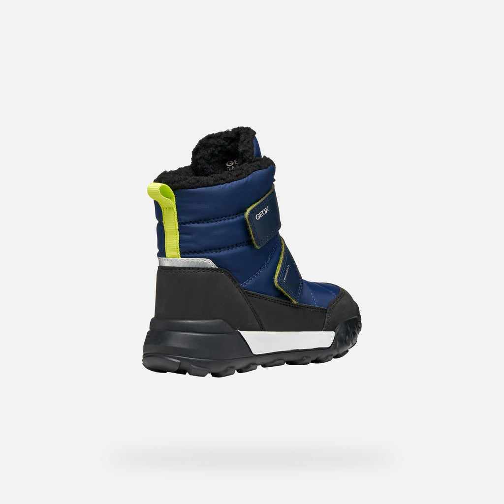 Geox ghete baieti captusite Trekkyup Amphibiox 28-35 Navy/Lime