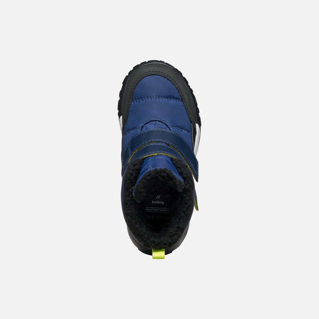 Geox ghete baieti captusite Trekkyup Amphibiox 28-35 Navy/Lime