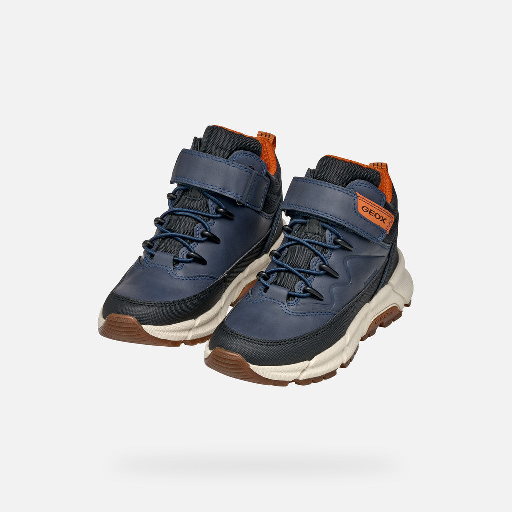 Geox ghete baieti captusiti Flexyper Plus Amphibiox 28-35 Navy/Black