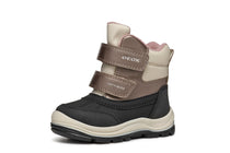 Geox ghete fete captusite si impermeabile Amphibiox 20-23 Black/Dark Beige