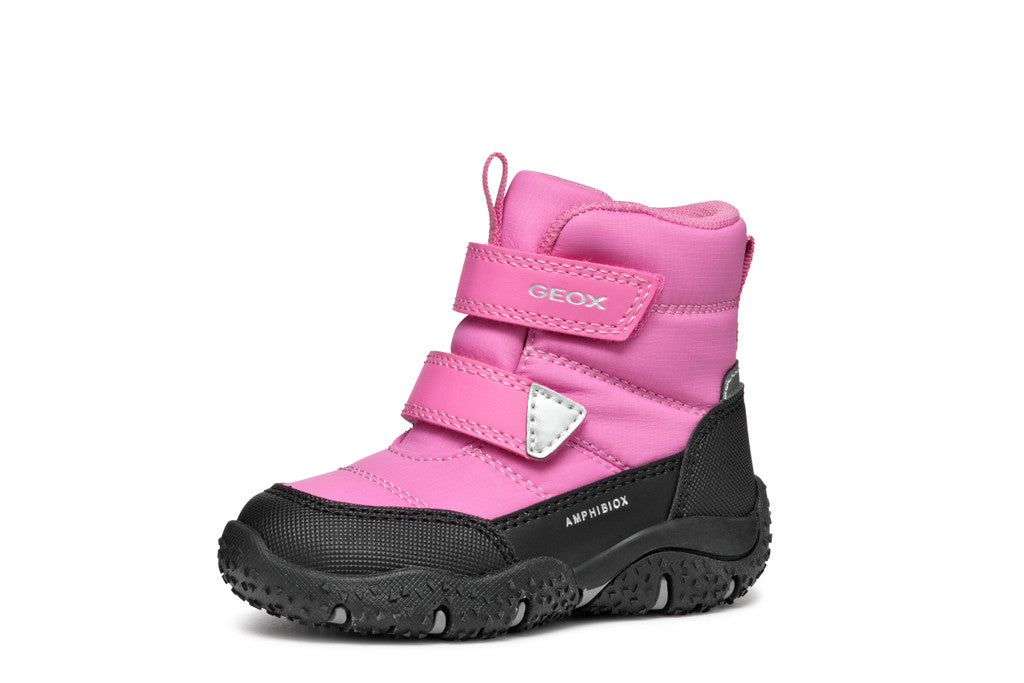 Geox ghete fete captusite si impermeabile Amphibiox 20-23 Dark Fuchsia/Black