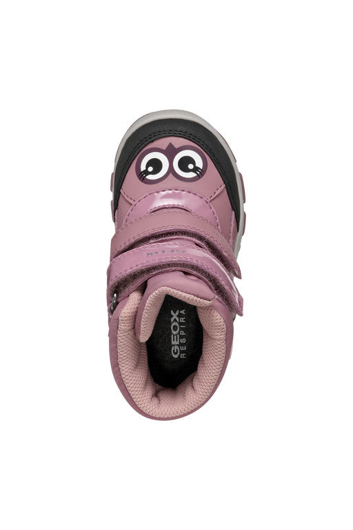 Geox ghete fete captusite si impermeabile Amphibiox 24-27 Drak Pink Bufnita