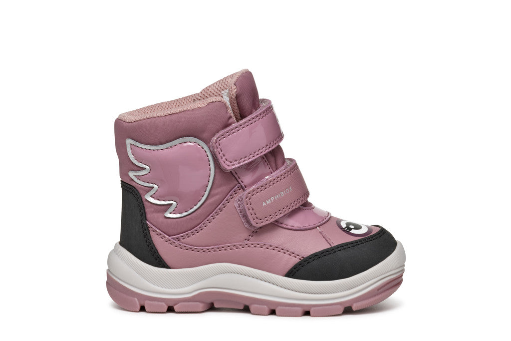 Geox ghete fete captusite si impermeabile Amphibiox 24-27 Drak Pink Bufnita Imagine principală a produsului