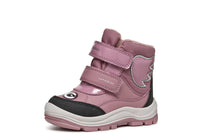 Geox ghete fete captusite si impermeabile Amphibiox 24-27 Drak Pink Bufnita
