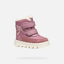 Geox ghete fete captusite Willaboom Amphibiox 24-27 Rose Smoke cu fundita