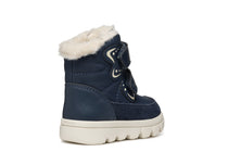Geox ghete fete imblanite si impermeabile Amphibiox 24-27 Navy/Off White