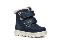 Geox ghete fete imblanite si impermeabile Amphibiox 24-27 Navy/Off White