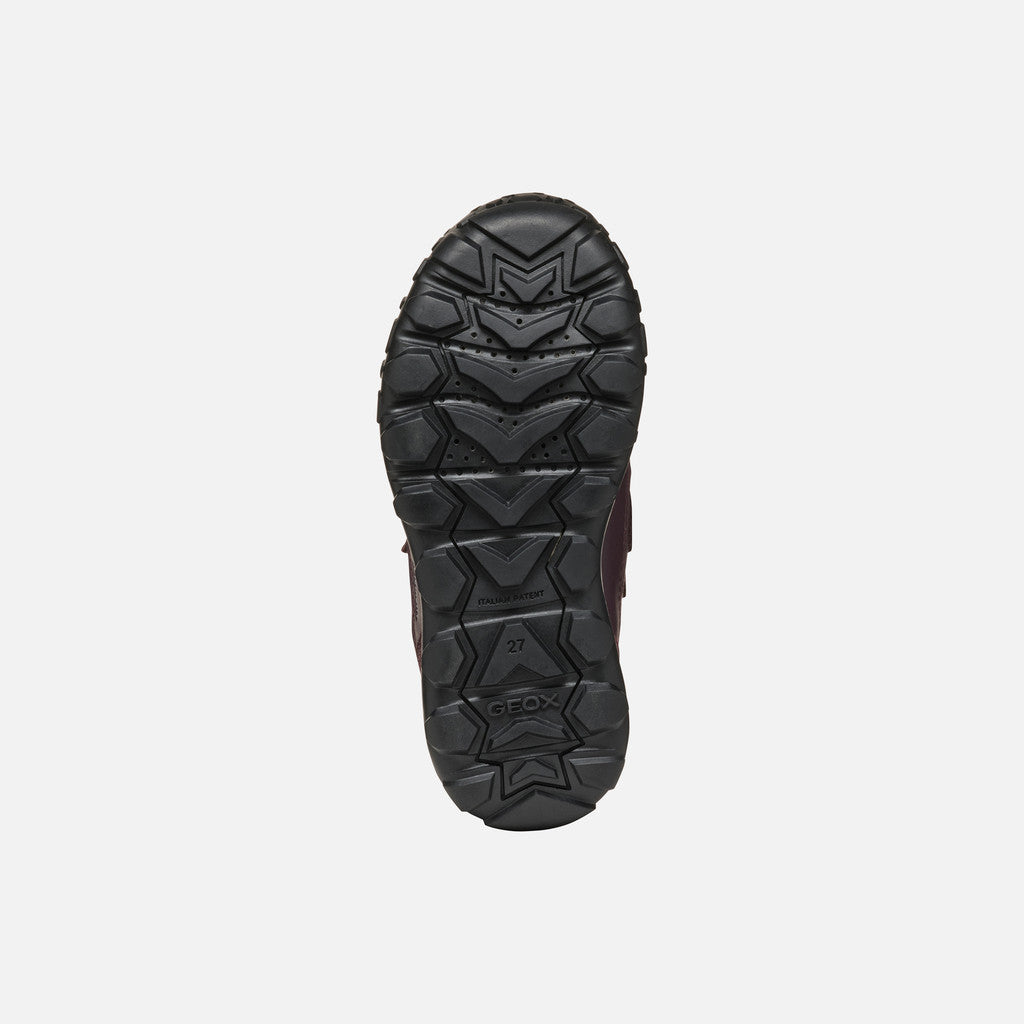 Geox ghete fete imblanite Trekkyup Amphibiox 28-35 Dark Burgundy