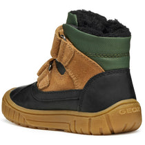 Geox pantofi baieti captusiti OMAR Waterproof 24-27 Black/Dark Beige