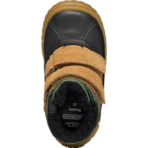 Geox pantofi baieti captusiti OMAR Waterproof 20-23 Black/Dark Beige