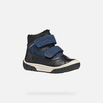 Geox pantofi baieti captusiti OMAR Waterproof 24-27 Black/Navy