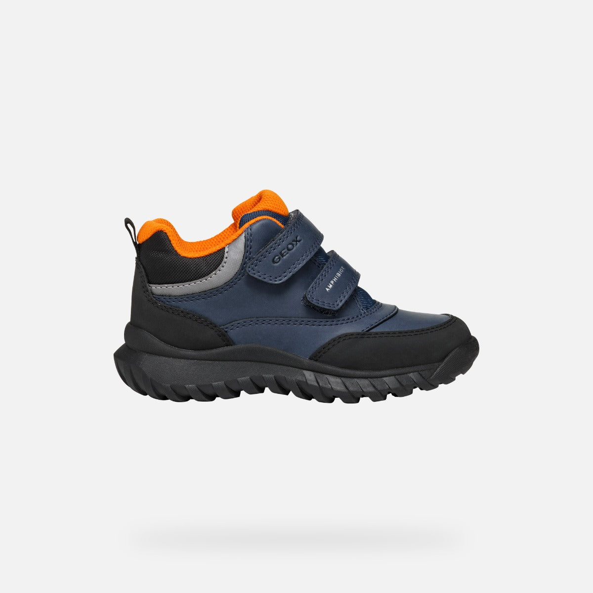 Geox pantofi baieti captusiti Simbyos Amphibiox 28-33 Blue/Orange