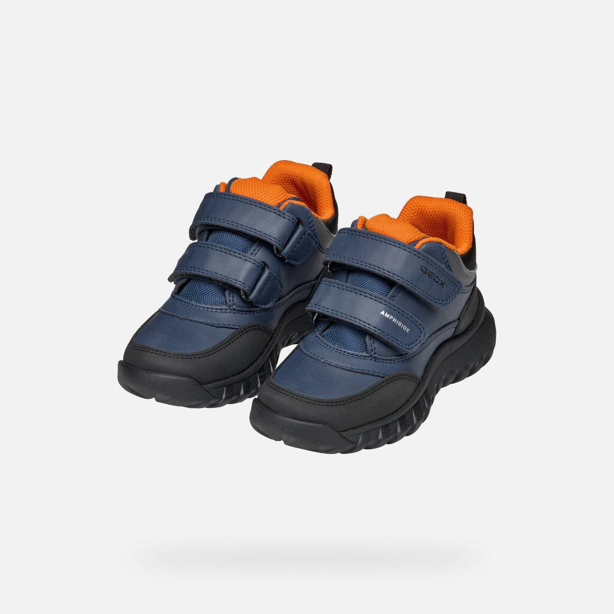 Geox pantofi baieti captusiti Simbyos Amphibiox 28-33 Blue/Orange Imagine secundară a produsului