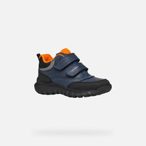 Geox pantofi baieti captusiti Simbyos Amphibiox 28-33 Blue/Orange