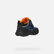Geox pantofi baieti captusiti Simbyos Amphibiox 28-33 Blue/Orange