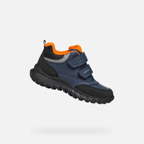 Geox pantofi baieti captusiti Simbyos Amphibiox 28-33 Blue/Orange