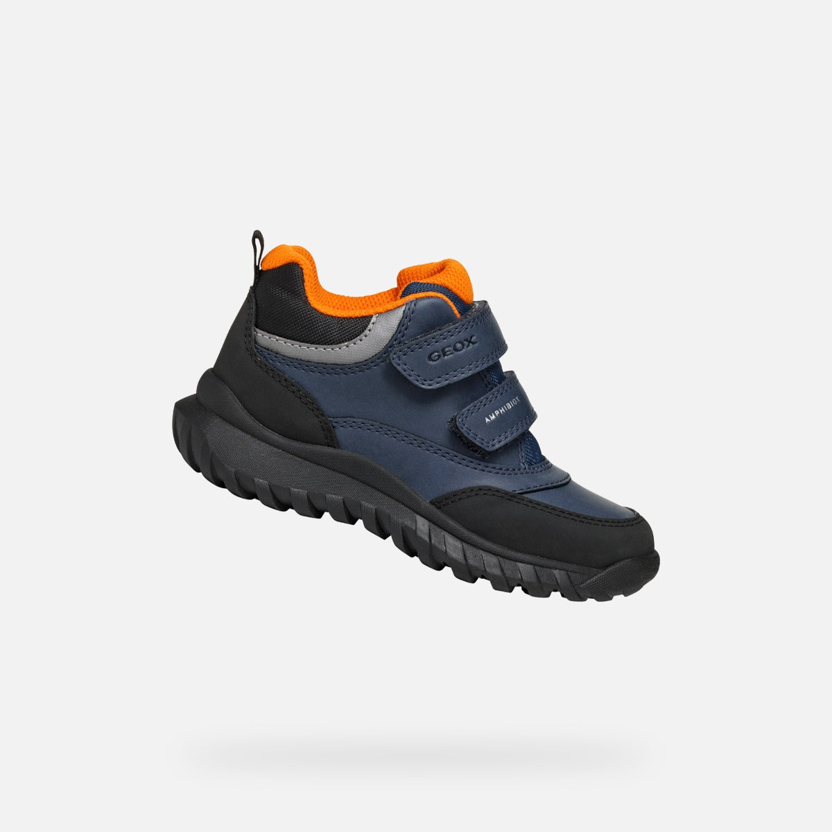 Geox pantofi baieti captusiti Simbyos Amphibiox 28-33 Blue/Orange