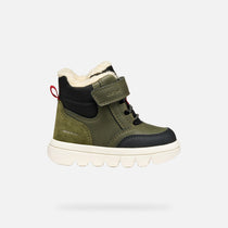 Geox pantofi baieti captusiti Willaboom Amphibiox 20-23 Dark Green/Black
