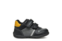 Geox pantofi baieti cu scai 18-23 Black cu ochre