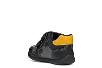 Geox pantofi baieti cu scai 18-23 Black cu ochre
