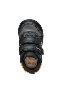 Geox pantofi baieti cu scai 18-23 Black cu ochre