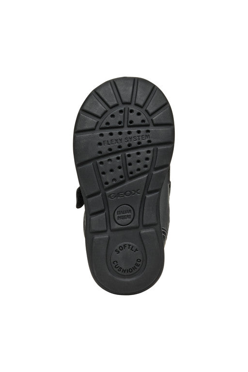 Geox pantofi baieti cu scai 18-23 Black cu ochre