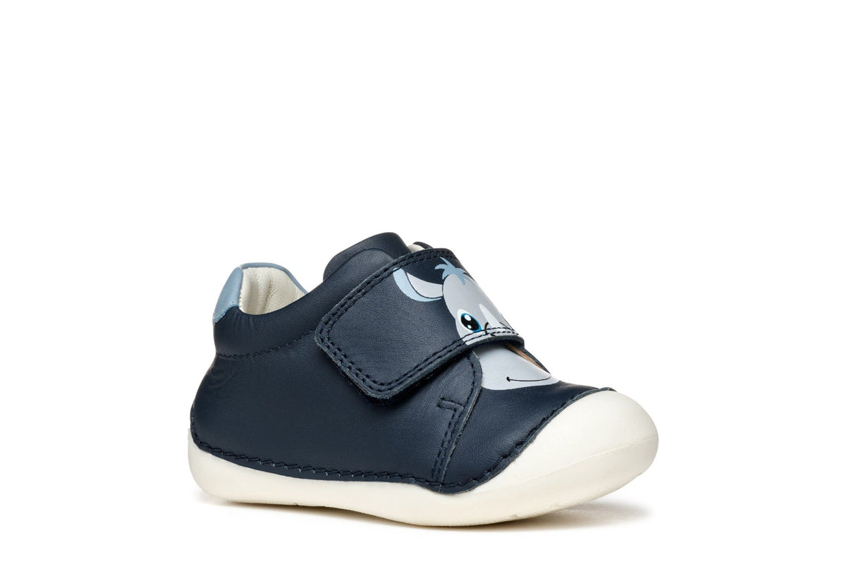 Geox pantofi baieti cu scai 18-23 Nappa rinocer Imagine principală a produsului