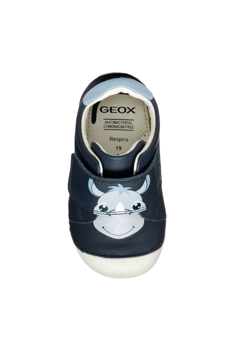 Geox pantofi baieti cu scai 18-23 Nappa rinocer
