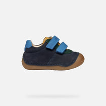 Geox pantofi baieti cu scai Tutim 18-23 Navy/Multicolor