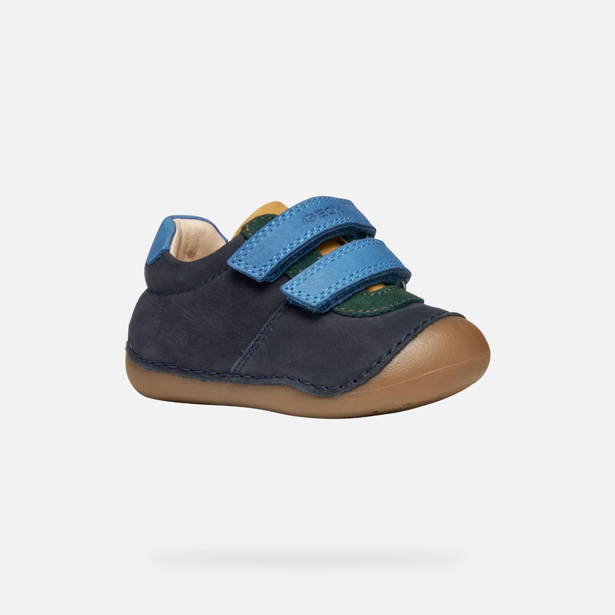 Geox pantofi baieti cu scai Tutim 18-23 Navy/Multicolor