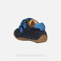 Geox pantofi baieti cu scai Tutim 18-23 Navy/Multicolor