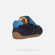Geox pantofi baieti cu scai Tutim 18-23 Navy/Multicolor