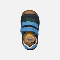 Geox pantofi baieti cu scai Tutim 18-23 Navy/Multicolor