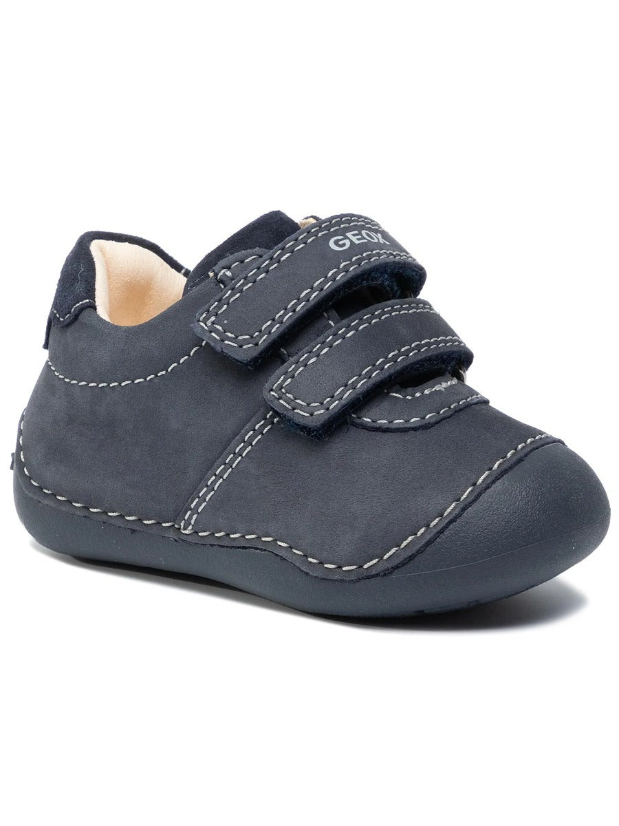 Geox pantofi baieti cu scai 18-23 Navy Imagine secundară a produsului